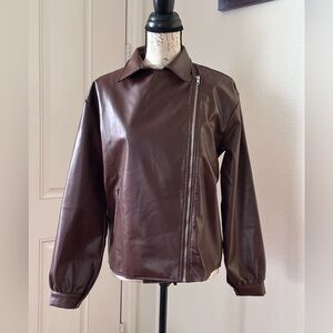 Shein leather jacket